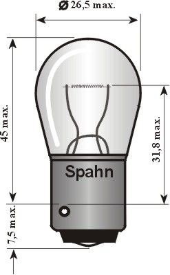 SPAHN GLÜHLAMPEN Лампа накаливания, фонарь указателя поворота 4012
